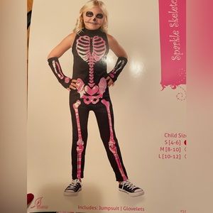 NWT Sparkle Skeleton Halloween Costume